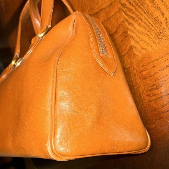 Daks London Brown Leather Top Handle Handbag - Picture 10 of 15